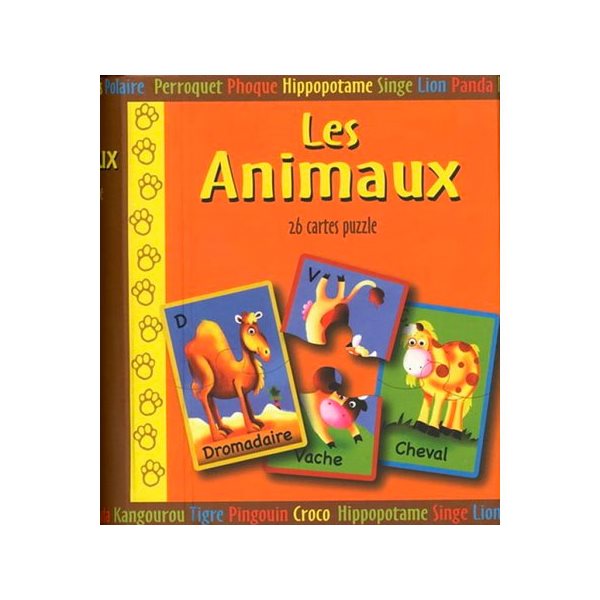 Les animaux (26 cartes puzzle)