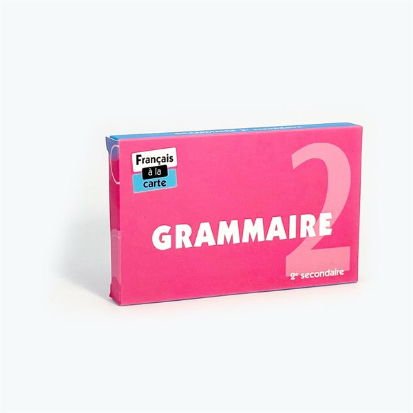 Cartes d'exercices de grammaire - Français à la carte : Grammaire 2 - 44 cartes - Français - Secondaire 2