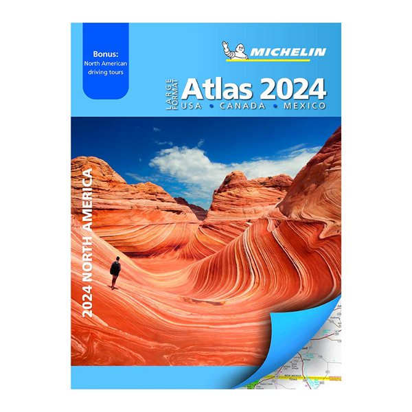 Atlas grand format Michelin North America Atlas 2024 (anglais)