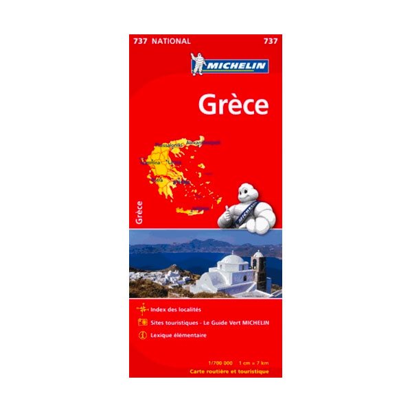 Carte routière Grèce 737 - Carte Nationale N.E.
