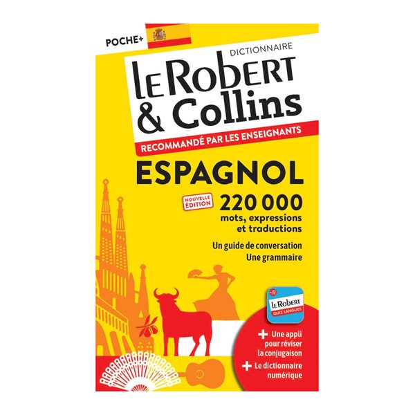 Dictionnaire Le Robert & Collins espagnol poche + : français-espagnol, espagnol-français