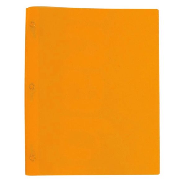 Couverture de présentation en plastique souple à trois attaches - Orange