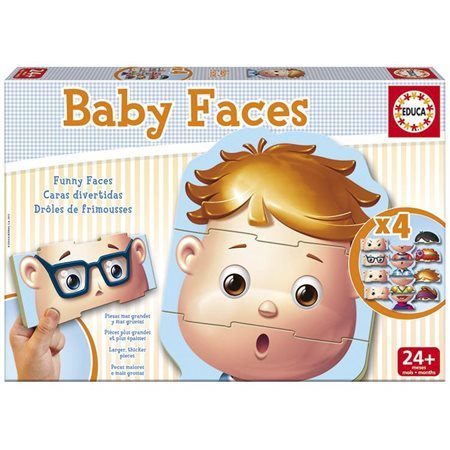 12 Pieces – Baby Faces Toy Puzzle