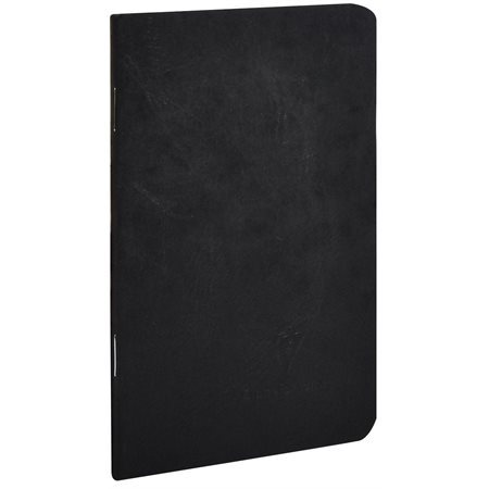 Carnet de notes ligné à reliure piquée Age Bag - 14 x 9,5 cm - Noir