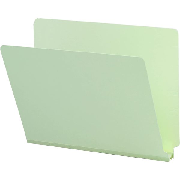 Chemises expansibles à onglets latéraux Format lettre - Gris vert - Paquet de 25