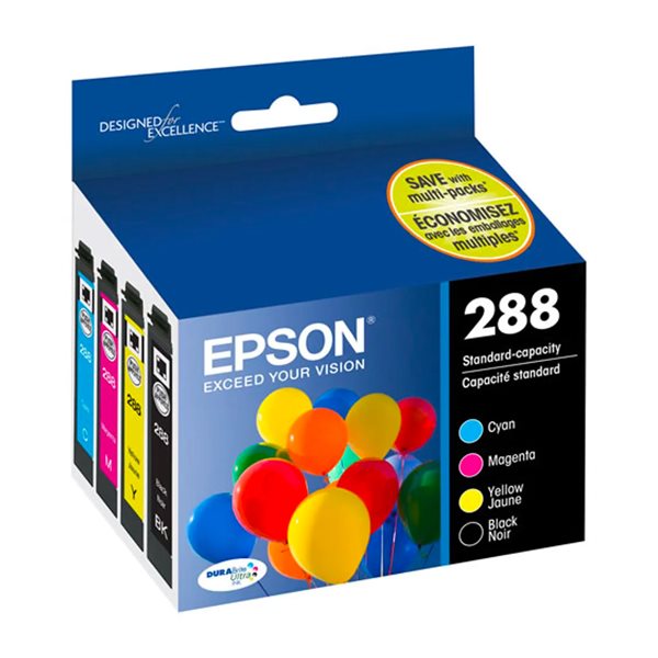 T288 Inkjet Cartridges - 4 Colours Combo Pack