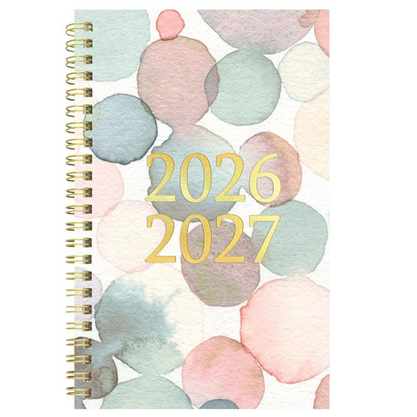 Splash Academic Weekly Planner (2026-2027) - Raindrops