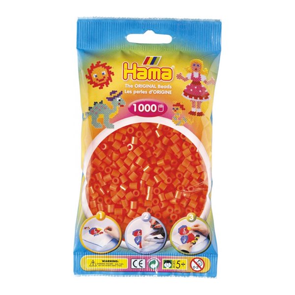Perles Hama Sac de 1000 - Orange