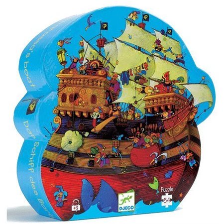54 Pieces – Barbarossa's Boat Silhouette Jigsaw Puzzle