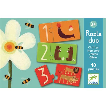 10 x 2 Pieces – Numbers Duo Puzzles