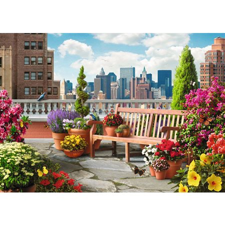 500 XL Pieces - Rooftop Garden Jigsaw Puzzle