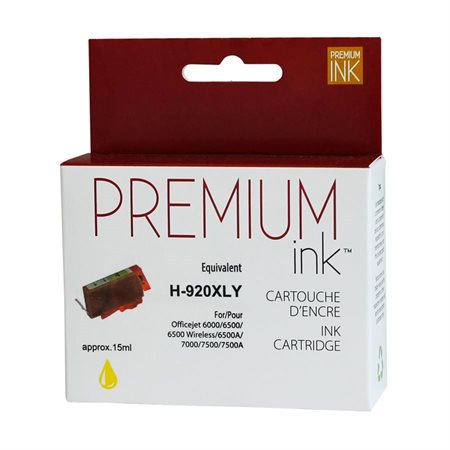 Premium Ink Compatible Inkjet Cartridge (Alternative to HP 920XL) Yellow