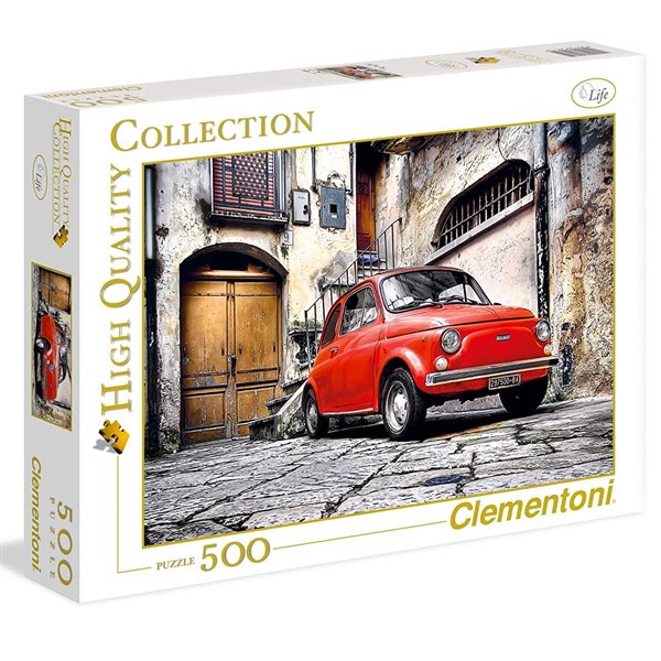 500 Pieces – Red Fiat 500 Jigsaw Puzzle