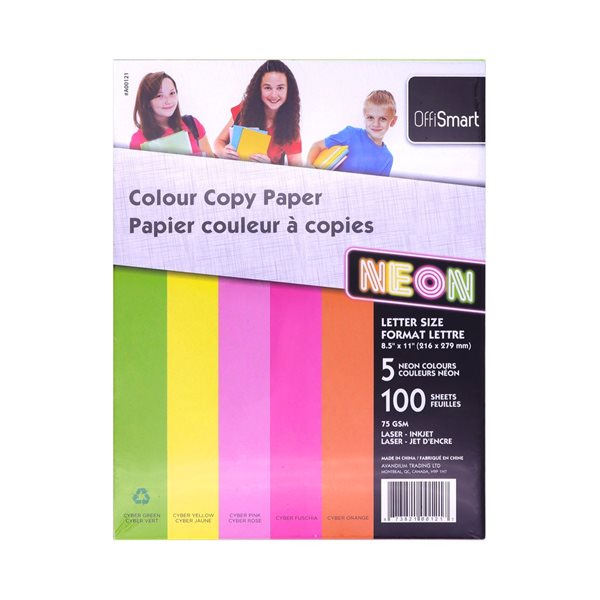 Multi-Purpose Colored Paper - Neon