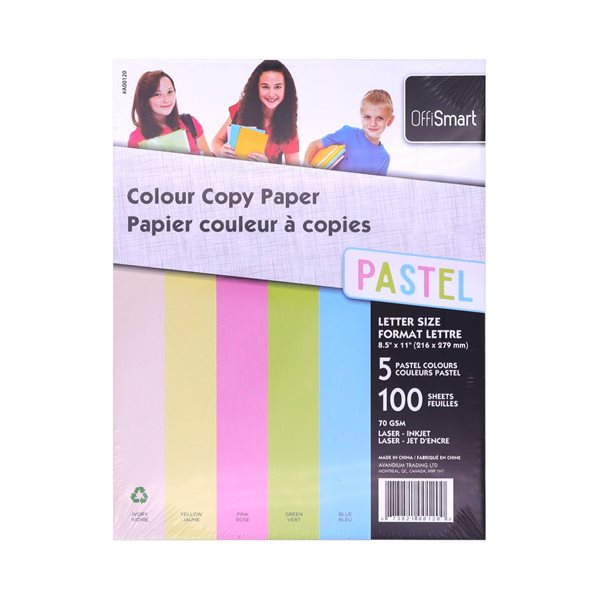 Papier de couleur à usages multiples - Pastel