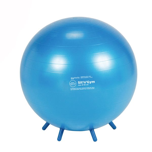Ballon Sit’n’gym Junior 65 cm (bleu)