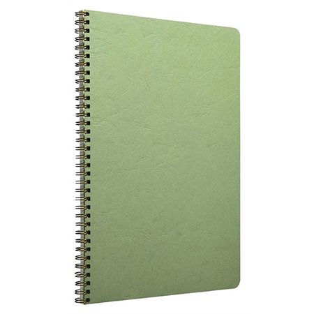 Cahier de notes ligné avec marge à reliure spirale Age Bag - A5 - Vert