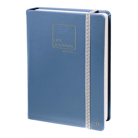 Carnet de notes Life Journal Dots - Bleu gris