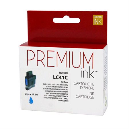 Cartouche jet d’encre compatible Brother LC41 Cyan