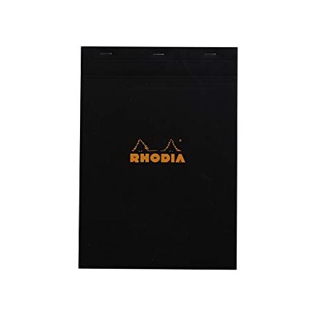 Bloc de notes Rhodia Noir - 7,4 x 21 cm