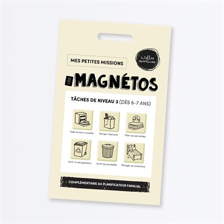 Pictogrammes magnétiques Les Magnétos Petites missions - Tâches de niveau 3 (6-7 ans)