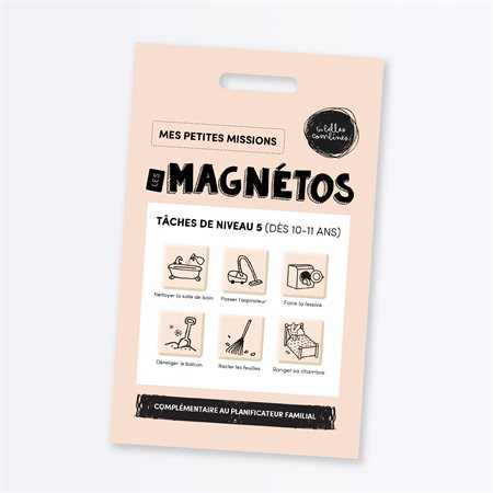 Pictogrammes magnétiques Les Magnétos Petites missions - Tâches de niveau 5 (dès 10 ans)