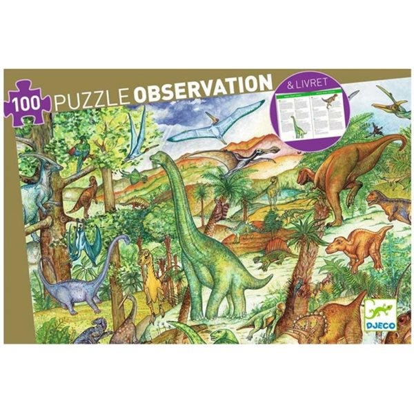 100 Pieces – Dinosaurs Observation Jigsaw Puzzle