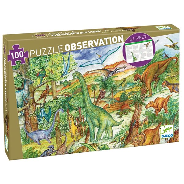 Casse-tête d’observation 100 morceaux - Les dinosaures