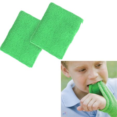 Bande de tissu pour poignet à mâchouiller Vert