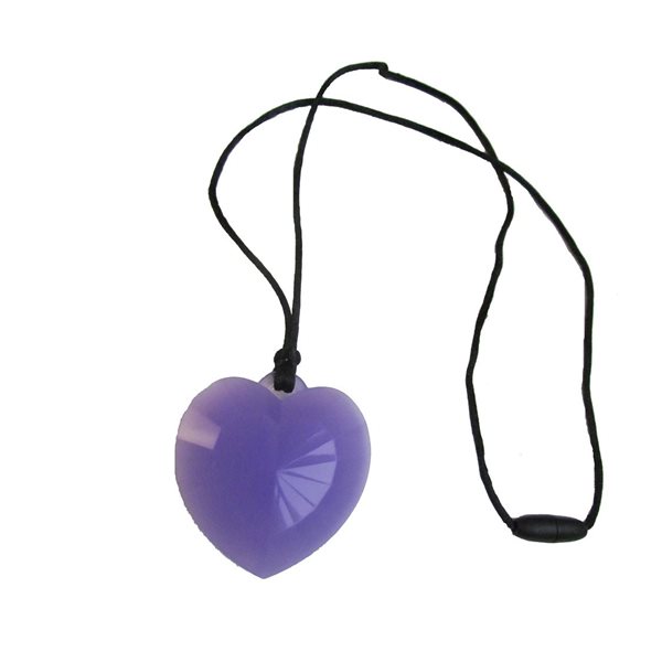 Pendentif mâchouille Cœur - Violet