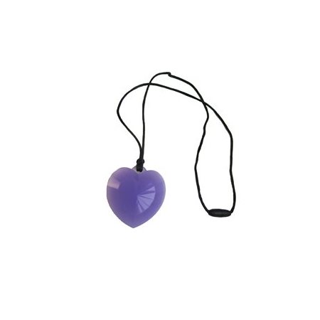 PENDENTIF COEUR MAUVE