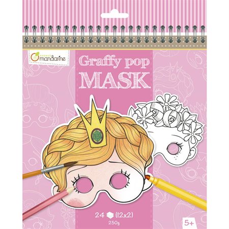 Masques à colorier Graffy Pop Mask - Filles