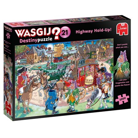 1000 Pieces - Highway Hold-Up ! Wasgij Destiny #21 Mystery Jigsaw Puzzle