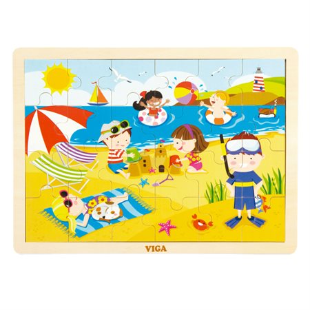 24 Pieces – Summer Wooden Puzzle