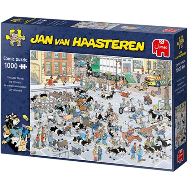 Casse-tête 1000 morceaux Jan van Haasteren - Le marché aux bestiaux