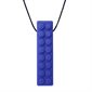 Collier à mâchouiller Lego Souple - Bleu foncé