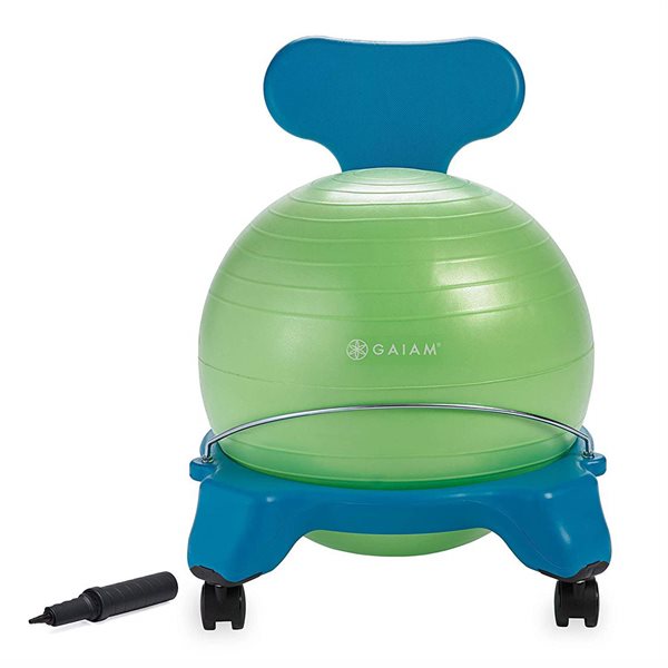 Chaise ballon d’équilibre pour enfant Bleu et vert