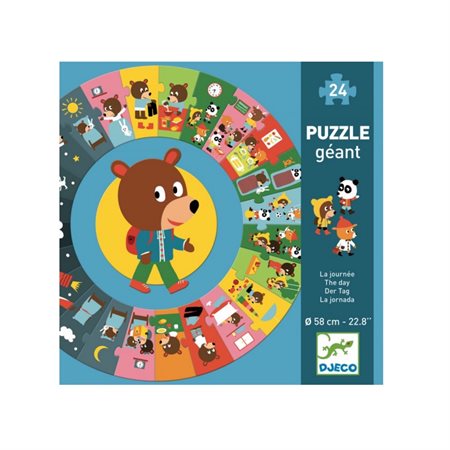 24 Pieces – The Day Giant Round Puzzle