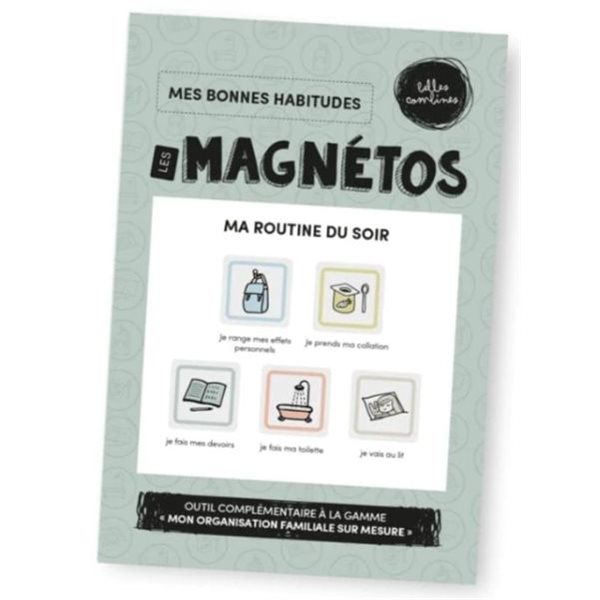 Pictogrammes magnétiques Les Magnétos - Mes bonnes habitudes Ma routine du soir
