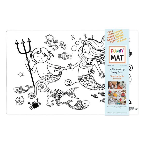 Coloring Mat - Mermaid