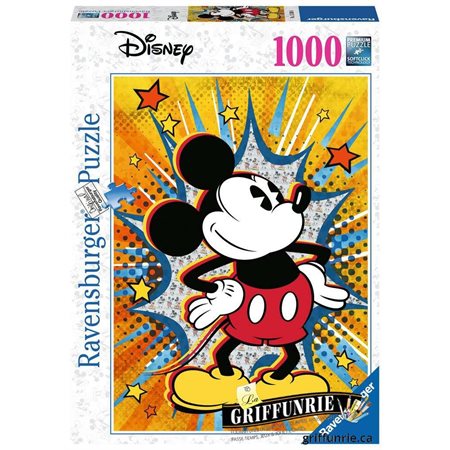 Casse-tête 1000 morceaux Disney Rétro Mickey Mouse