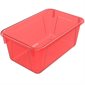 Small Cubby Bin - Translucent Red