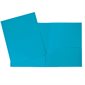 Couverture de présentation en plastique à 2 pochettes - Turquoise