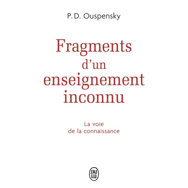 Fragments d'un enseignent inconnu