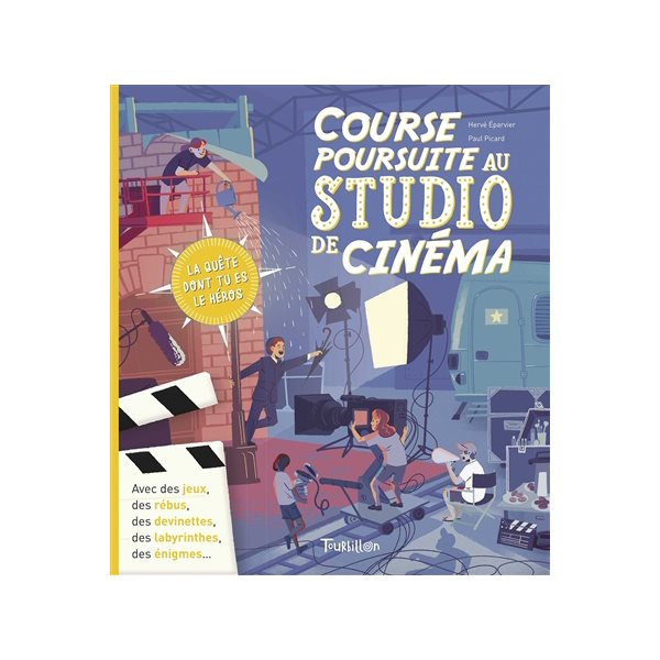 Course poursuite au studio de cinéma