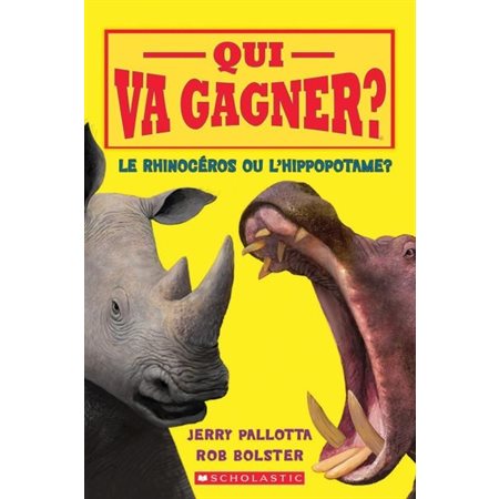 Qui va gagner? Le rhinocéros ou l'hippopotame?