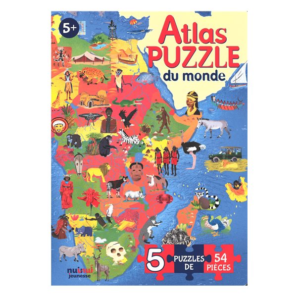Atlas puzzle du monde