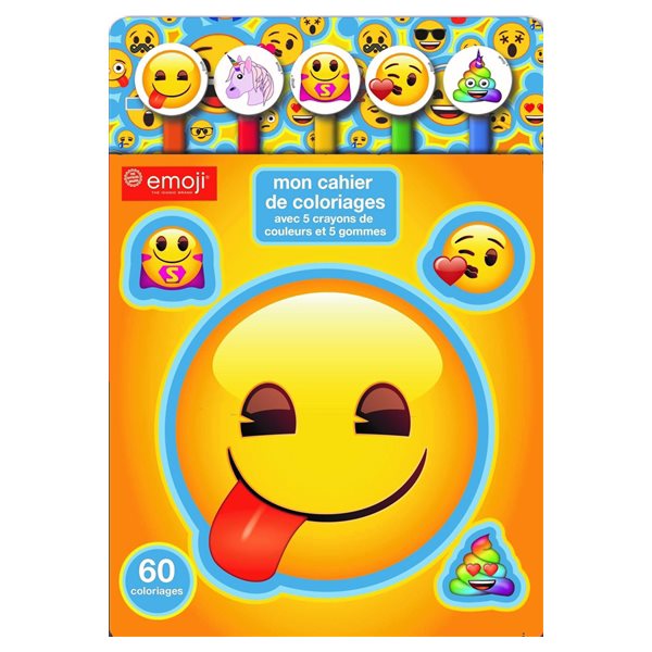 Emoji : mon cahier de coloriages