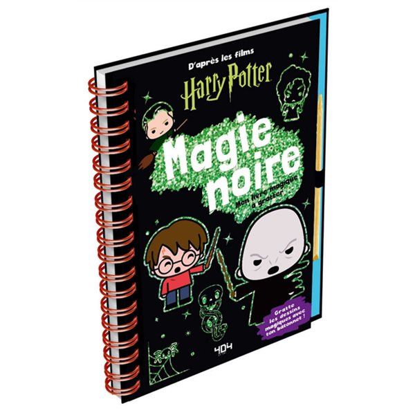 Magie noire : mon livre magique à gratter : d'après les films Harry Potter