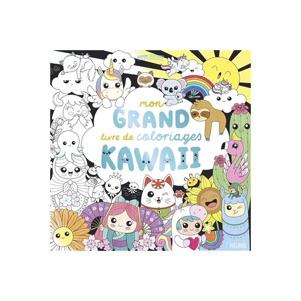 Mon grand livre de coloriages kawaii